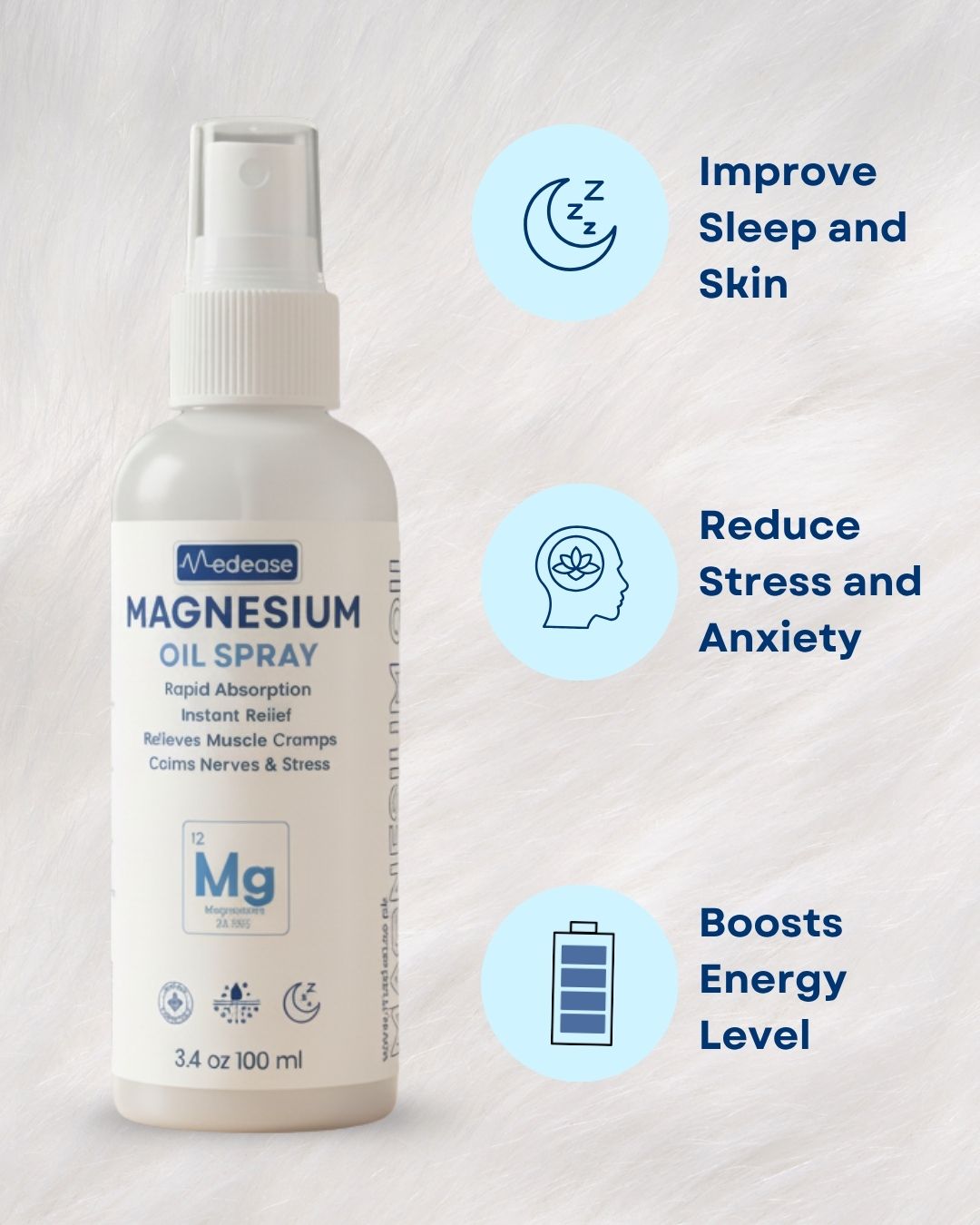 Magnesium Oil Spray – Instant Muscle Relief, Stress Recovery & Deep Relaxation (100ml)