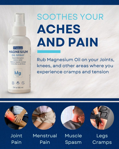 Magnesium Oil Spray – Instant Muscle Relief, Stress Recovery & Deep Relaxation (100ml)
