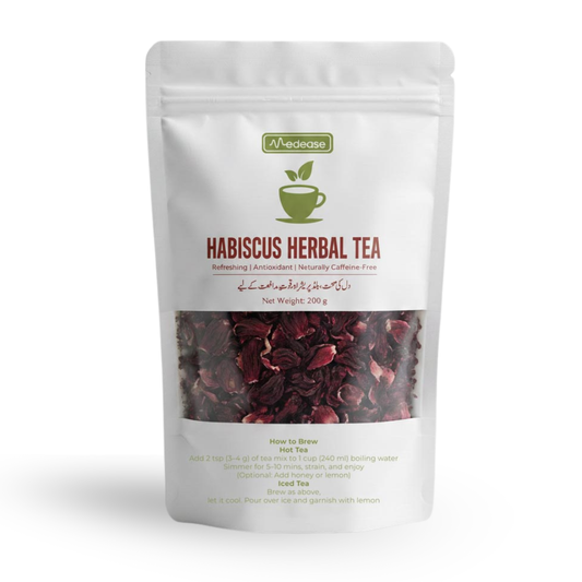 Medease Hibiscus Tea | Organic, Refreshing Herbal Infusion