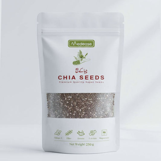 Organic Chia Seeds Whole - High Fiber & Omega 3 Super Food | Medease